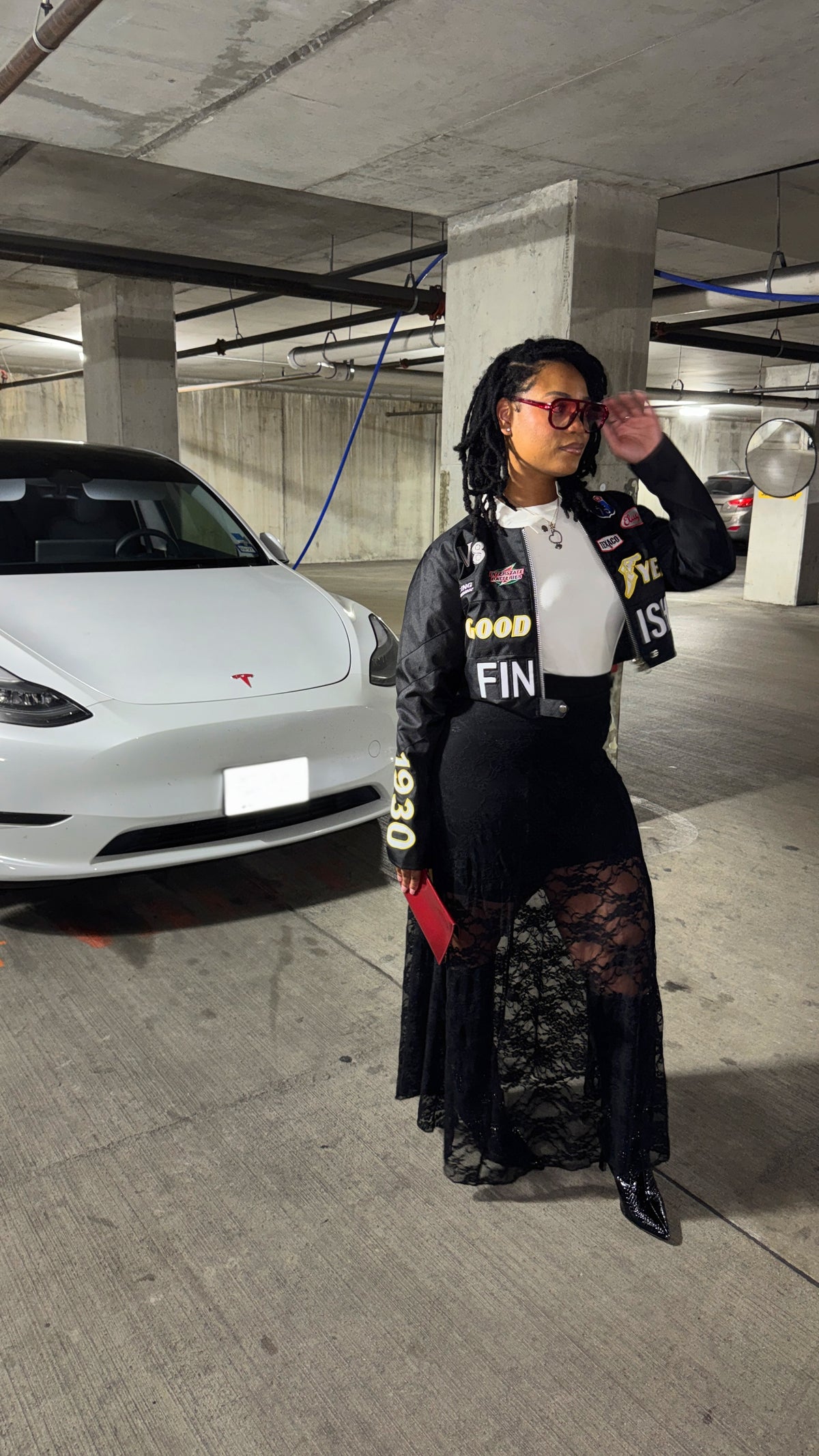 Oreo Crop Biker Jacket
